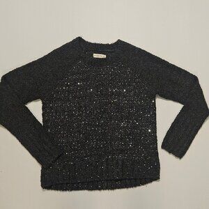 Abercrombie Gray Sequin Sparkle Sweater - Size Medium